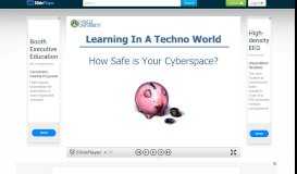 
							         Learning In A Techno World How Safe is Your Cyberspace? - ppt ...								  
							    
