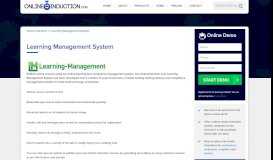 
							         Learning Management System with Online Induction								  
							    