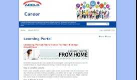 
							         Learning Portal - accls								  
							    