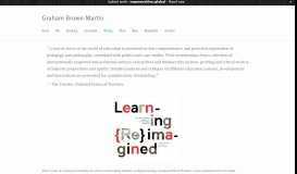
							         Learning {Re}imagined - Graham Brown-Martin								  
							    