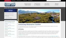 
							         Learning Resource Center | Cerro Coso Community College								  
							    
