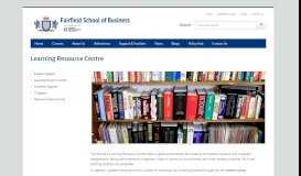 
							         Learning Resource Centre - Fairfield School of Business								  
							    