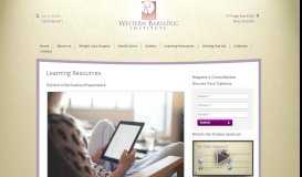 
							         Learning Resources – Western Bariatric Institute								  
							    