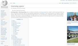 
							         Learning space - Wikipedia								  
							    