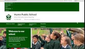 
							         Learning support - Hume Public School								  
							    