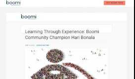 
							         Learning Through Experience: Q&A With Boomi Community ...								  
							    