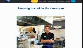 
							         Learning to cook in the classroom - Work Skills								  
							    