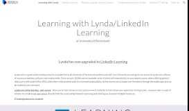 
							         Learning with Lynda								  
							    