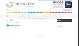 
							         LearningBox - Learning Box - Tameside College								  
							    