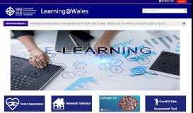
							         Learning@NHS Wales								  
							    