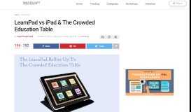 
							         LearnPad vs iPad & The Crowded Education Table - TeachThought								  
							    