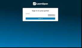 
							         LearnUpon: Sign in								  
							    