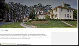 
							         Lease | Presidio – San Francisco, CA - Presidio Trust								  
							    