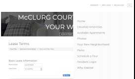 
							         Lease Terms - McClurg Court | Apartments in Chicago, IL |								  
							    