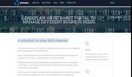 
							         LEASEPLAN: an intranet portal to manage different business needs ...								  
							    