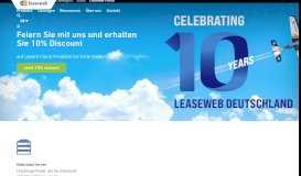 
							         Leaseweb | Infrastructure as a Service (IaaS) und Cloud Lösungen								  
							    