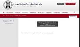 
							         Leavelle-McCampbell Middle - Aiken County Public School District								  
							    