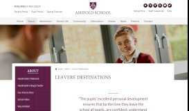
							         Leavers' Destinations - Ashfold School								  
							    