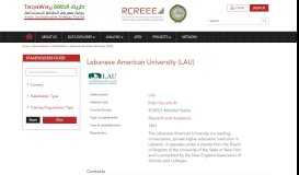 
							         Lebanese American University (LAU) | Taqaway								  
							    