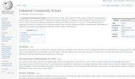 
							         Lebanese Community School - Wikipedia								  
							    