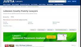 
							         Lebanon County Family Lawyers - Compare Top Family Attorneys in ...								  
							    