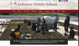 
							         Lebanon Middle School								  
							    