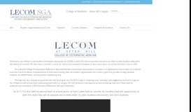 
							         LECOM at Seton Hill | SGA								  
							    