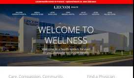 
							         LECOM Health: Home page								  
							    