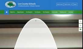 
							         Lee County School District / Homepage								  
							    