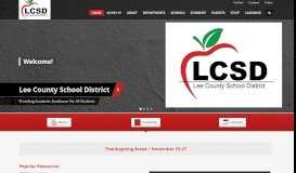 
							         Lee County School District								  
							    