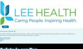 
							         Lee Health | Caring People Inspiring Health | Southwest Florida								  
							    