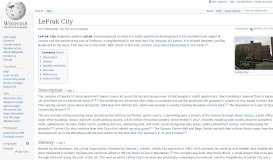 
							         LeFrak City - Wikipedia								  
							    