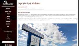 
							         Legacy Health & Wellness - RoyOMartin								  
							    