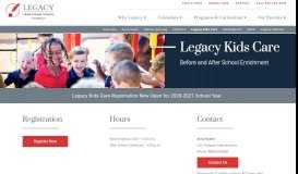 
							         Legacy Kids Care | Avondale | Legacy Traditional School								  
							    