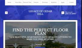 
							         Legacy of Cedar Hill: Apartments in Cedar Hill For Rent								  
							    