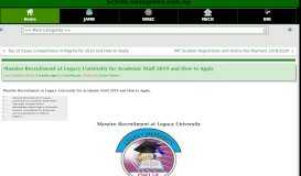 
							         Legacy University Okija Anambra State portal | www ... - Starloaded								  
							    