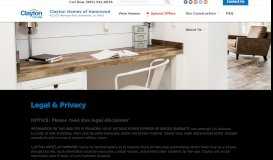 
							         Legal and Privacy | Clayton Homes of Hammond								  
							    