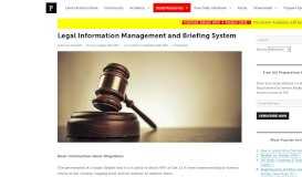 
							         Legal Information Management and Briefing System | - ForumIAS Blog								  
							    