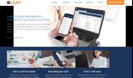
							         Legal Practice Management Software | LEAP Legal Software Australia								  
							    