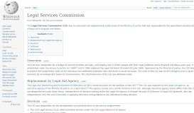 
							         Legal Services Commission - Wikipedia								  
							    