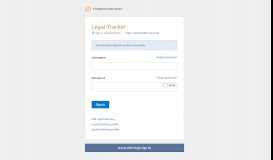 
							         Legal Tracker Signon - OnePass - Thomson Reuters								  
							    