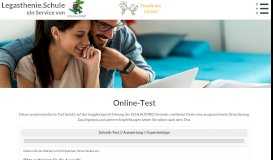 
							         Legasthenie/LRS-Test im Internet								  
							    