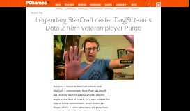 
							         Legendary StarCraft caster Day[9] learns Dota 2 from veteran player ...								  
							    
