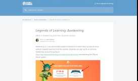 
							         Legends of Learning: Awakening | Legends Of Learning - Hall ...								  
							    