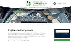 
							         Legionella Compliance | Legionella Compliance Solutions								  
							    