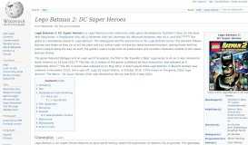 
							         Lego Batman 2: DC Super Heroes - Wikipedia								  
							    