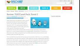 
							         LEGO Dimensions 71203 Portal 2 Level Pack review | Brickset: LEGO ...								  
							    