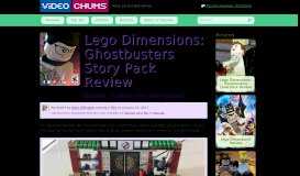 
							         Lego Dimensions: Ghostbusters Story Pack Review | Video Chums								  
							    