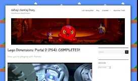 
							         Lego Dimensions: Portal 2 (PS4): COMPLETED! - deKay's Gaming Diary								  
							    