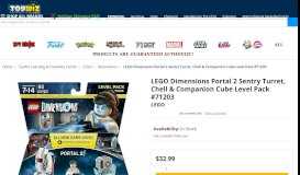 
							         LEGO Dimensions Portal 2 Sentry Turret, Chell Companion Cube ...								  
							    